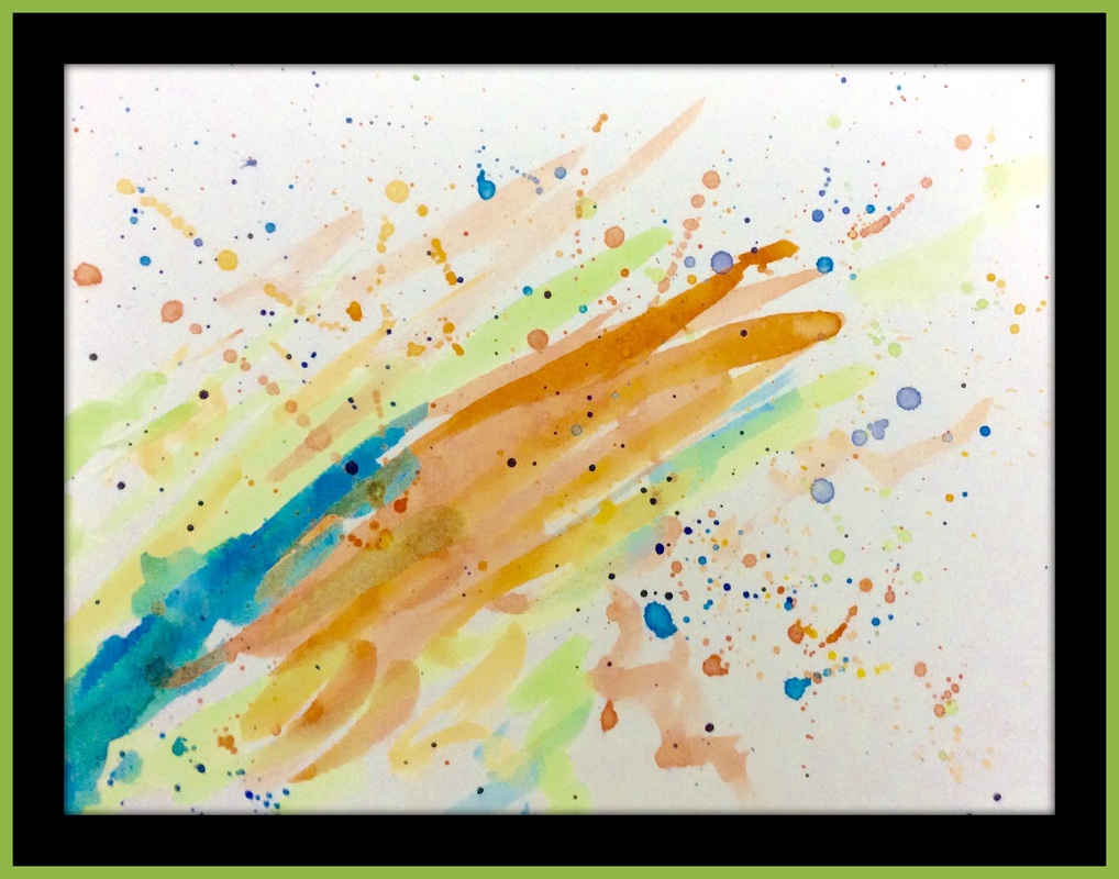 Olympic Splash 5 // Watercolor Painting by Jessica Sanders